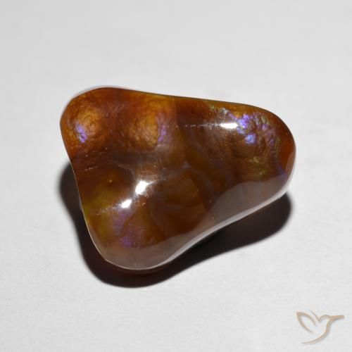 8.19ct Natural Multicolor Ágata de fuego, Elegante, Opaco