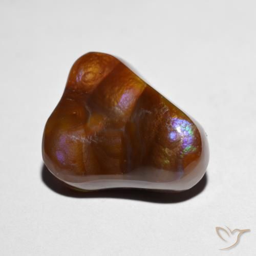 Ágata de fuego Multicolor natural de 8.19 ct, Elegante, Opaco