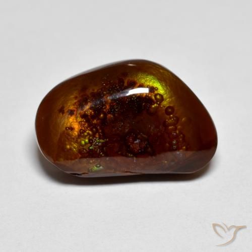 8.53ct Natural Multicolor Ágata de fuego, Elegante, Opaco