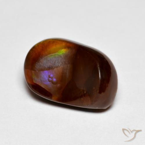 Ágata de fuego Multicolor natural de 5.66 ct, Elegante, Opaco