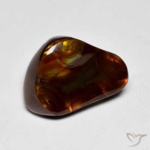 Ágata de fuego Multicolor natural de 7.05 ct, Elegante, Opaco