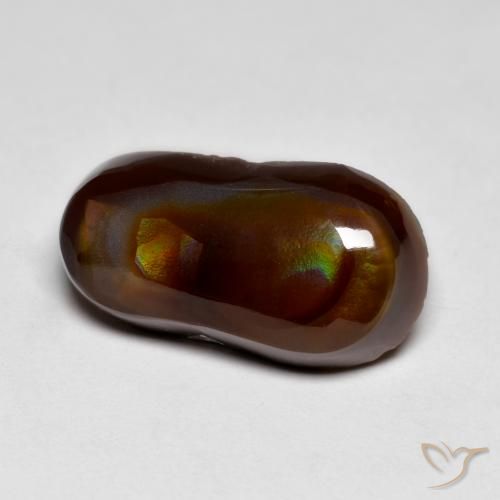 8.29ct Natural Multicolor Ágata de fuego, Elegante, Opaco