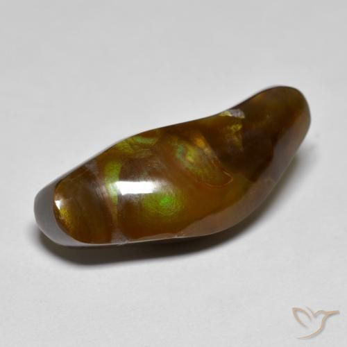 10.15ct Natural Multicolor Ágata de fuego, Elegante, Opaco