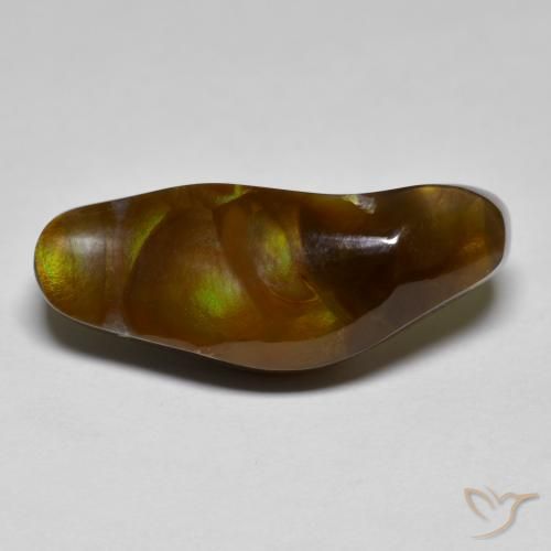 Ágata de fuego Multicolor natural de 10.15 ct, Elegante, Opaco