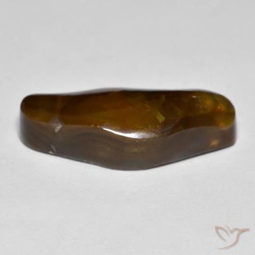 Ágata de fuego Multicolor natural de 10.15 ct, Elegante, Opaco
