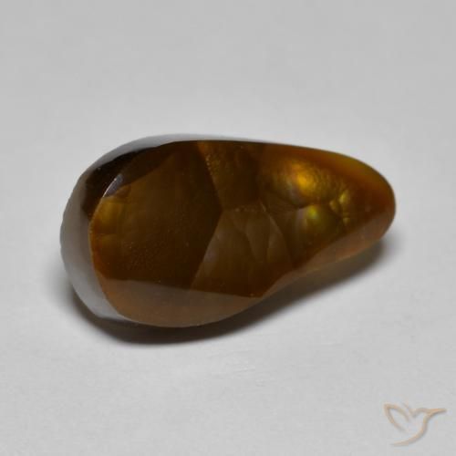 Ágata de fuego Multicolor natural de 7.12 ct, Elegante, Opaco