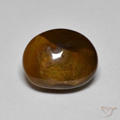 4.24ct Natural Multicolor Ágata de fuego, Elegante, Opaco