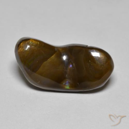 Ágata de fuego Multicolor natural de 6.23 ct, Elegante, Opaco