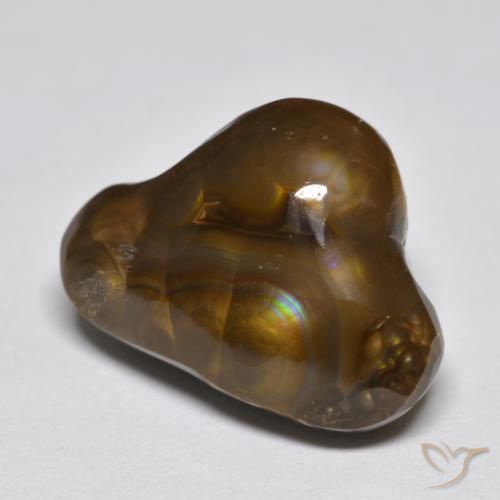Ágata de fuego Multicolor natural de 9.86 ct, Elegante, Opaco