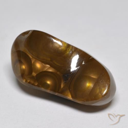 Ágata de fuego Multicolor natural de 9.59 ct, Elegante, Translúcido