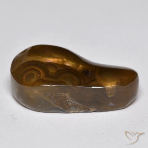 Ágata de fuego Multicolor natural de 9.59 ct, Elegante, Translúcido