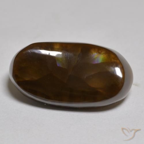 6.13ct Natural Multicolor Ágata de fuego, Ovalada, Opaco