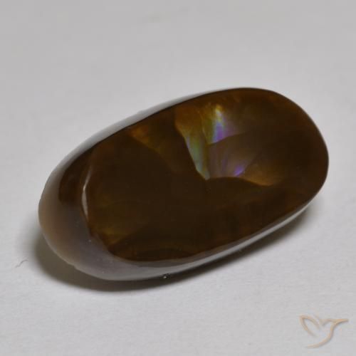 Ágata de fuego Multicolor natural de 6.13 ct, Ovalada, Opaco
