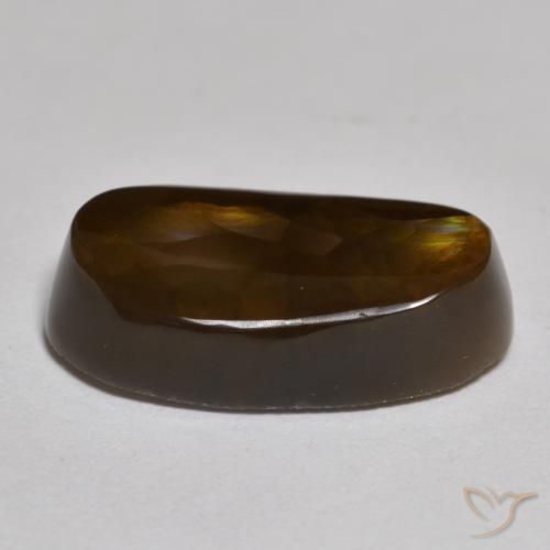 Ágata de fuego Multicolor natural de 6.13 ct, Ovalada, Opaco