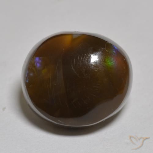 5.99ct Natural Multicolor Ágata de fuego, Elegante, Translúcido