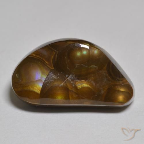 8.50ct Natural Multicolor Ágata de fuego, Elegante, Opaco