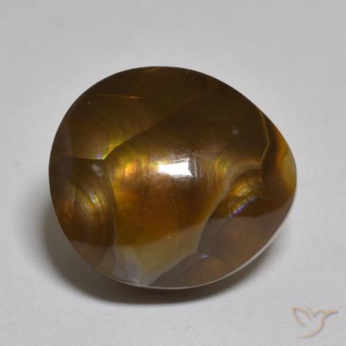 7.09ct Natural Multicolor Ágata de fuego, Elegante, Opaco