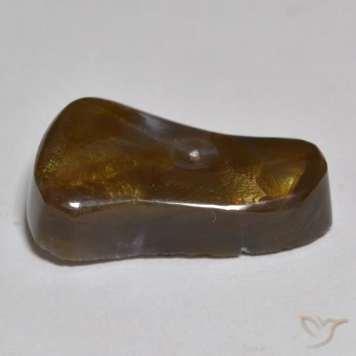 Ágata de fuego Multicolor natural de 9.77 ct, Elegante, Translúcido