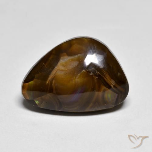 7.42ct Natural Multicolor Ágata de fuego, Elegante, Opaco