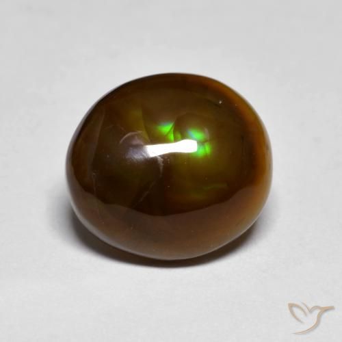 3.31ct Natural Multicolor Ágata de fuego, Elegante, Opaco