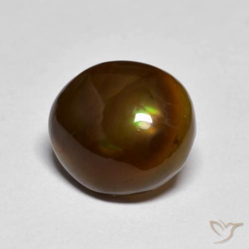 Ágata de fuego Multicolor natural de 3.31 ct, Elegante, Opaco