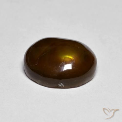 Ágata de fuego Multicolor natural de 3.31 ct, Elegante, Opaco