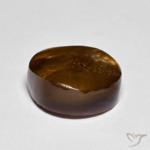 Ágata de fuego Multicolor natural de 6.82 ct, Elegante, Translúcido