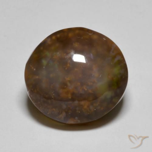 11.47ct Natural Multicolor Ágata de fuego, Ovalada, Translúcido