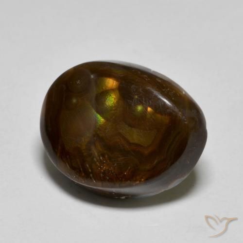 Ágata de fuego Multicolor natural de 8.25 ct, Elegante, Translúcido