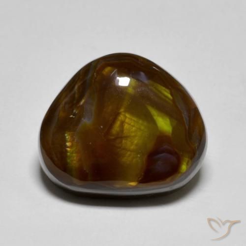 7.70ct Natural Multicolor Ágata de fuego, Elegante, Translúcido