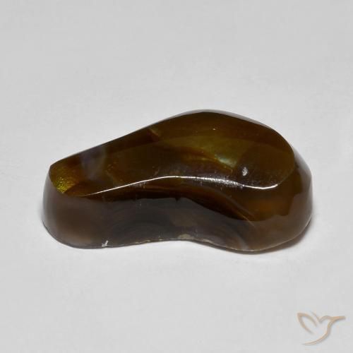 Ágata de fuego Multicolor natural de 8.88 ct, Elegante, Translúcido
