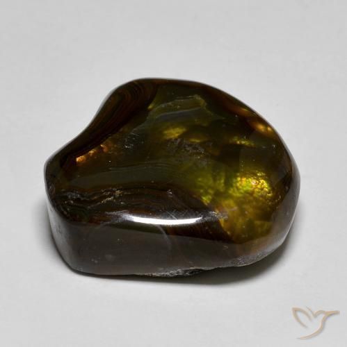 Ágata de fuego Multicolor natural de 15.40 ct, Elegante, Translúcido