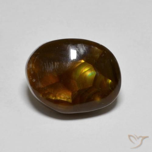 4.60ct Natural Multicolor Ágata de fuego, Elegante, Translúcido