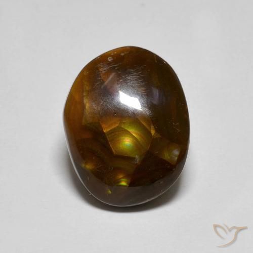 Ágata de fuego Multicolor natural de 4.60 ct, Elegante, Translúcido