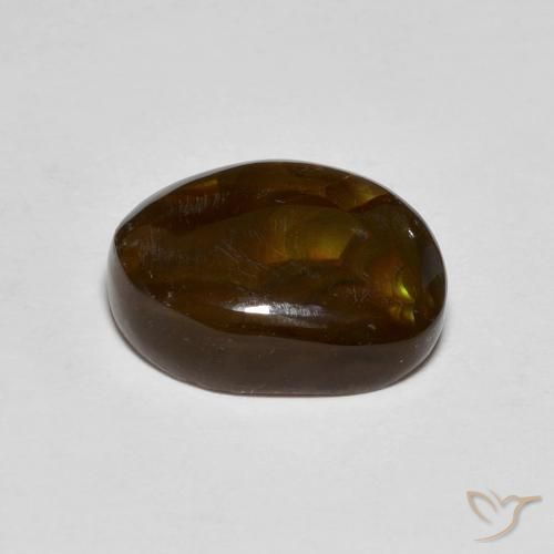 Ágata de fuego Multicolor natural de 4.60 ct, Elegante, Translúcido