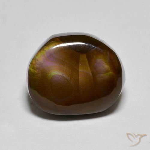 6.88ct Natural Multicolor Ágata de fuego, Elegante, Opaco