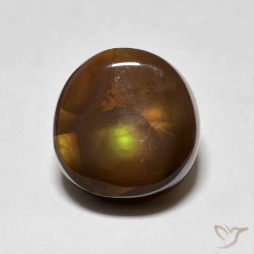 4.82ct Natural Multicolor Ágata de fuego, Elegante, Opaco