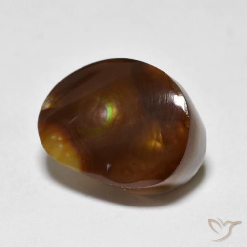 Ágata de fuego Multicolor natural de 6.45 ct, Elegante, Opaco