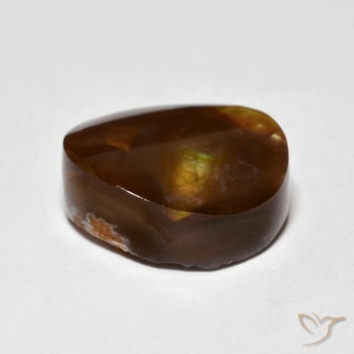 Ágata de fuego Multicolor natural de 6.45 ct, Elegante, Opaco