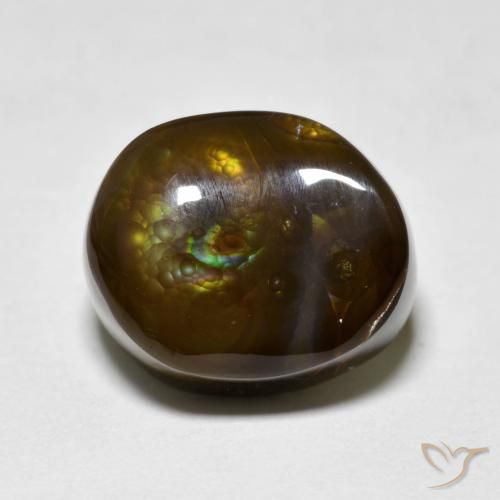 6.75ct Natural Multicolor Ágata de fuego, Elegante, Opaco