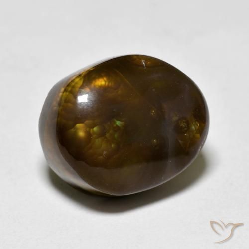 Ágata de fuego Multicolor natural de 6.75 ct, Elegante, Opaco
