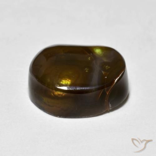 Ágata de fuego Multicolor natural de 6.75 ct, Elegante, Opaco