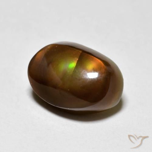 3.75ct Natural Multicolor Ágata de fuego, Elegante, Opaco