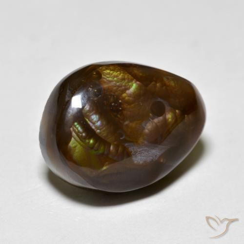 Ágata de fuego Multicolor natural de 8.92 ct, Elegante, Opaco