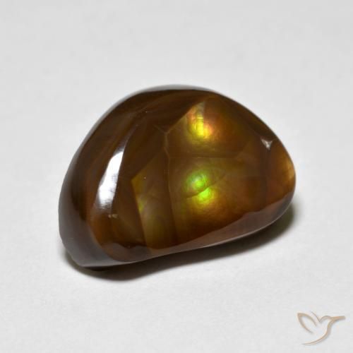 Ágata de fuego Multicolor natural de 6.39 ct, Elegante, Opaco