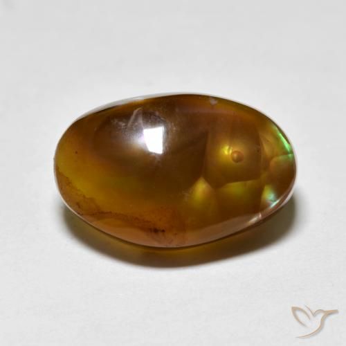 7.27ct Natural Multicolor Ágata de fuego, Elegante, Translúcido