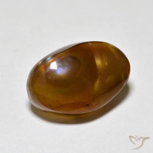 Ágata de fuego Multicolor natural de 7.27 ct, Elegante, Translúcido
