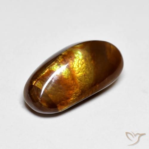 Ágata de fuego Multicolor natural de 5.43 ct, Elegante, Opaco