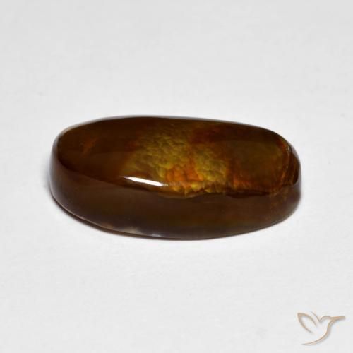 Ágata de fuego Multicolor natural de 5.43 ct, Elegante, Opaco