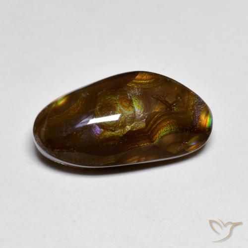 5.83ct Natural Multicolor Ágata de fuego, Elegante, Opaco